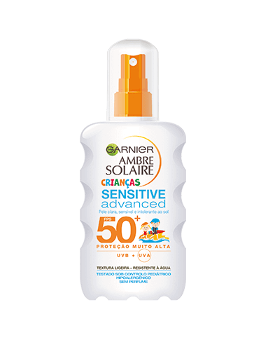 ambre solaire crianças spray sensitive advanced fps 50+